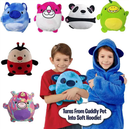 Kids Blankets Pets Blanket Hoodie Soft Plush