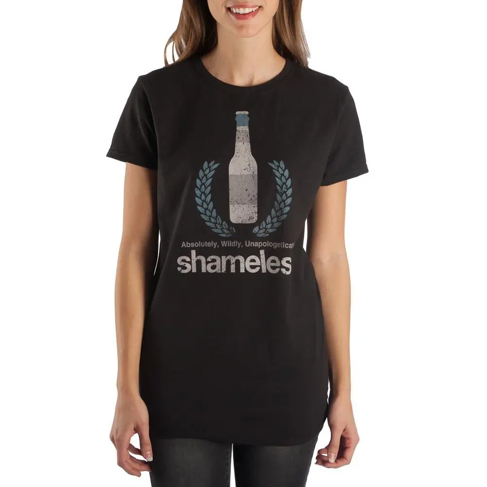 Beer Apparel Shameless T-Shirt Juniors Graphic Tee