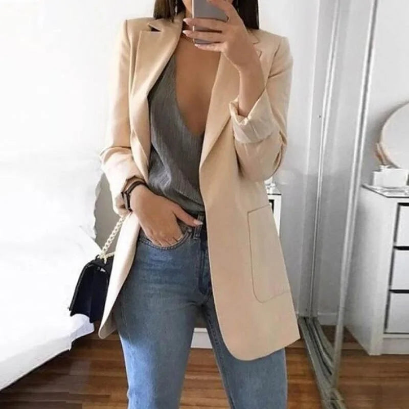 Casual Long Sleeve Business Suit Jacket