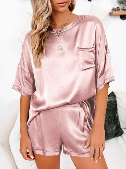 Satin Pajamas Set Women