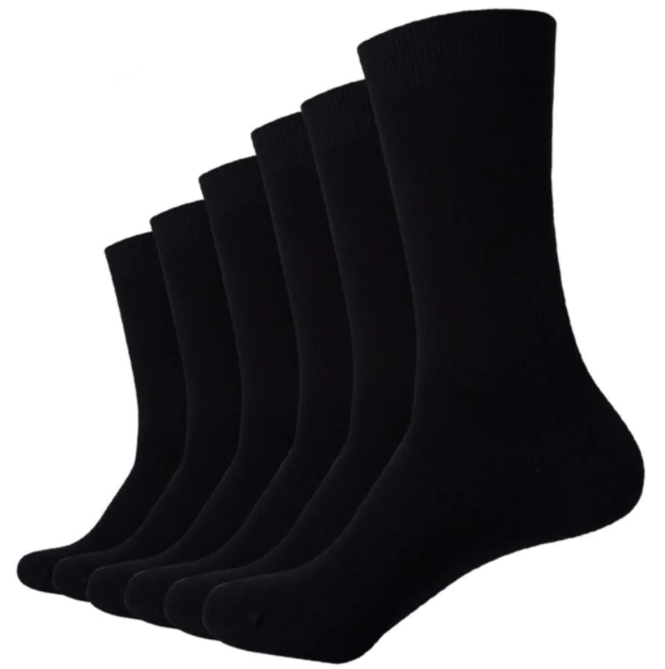 Black Breathable Business Dress Socks