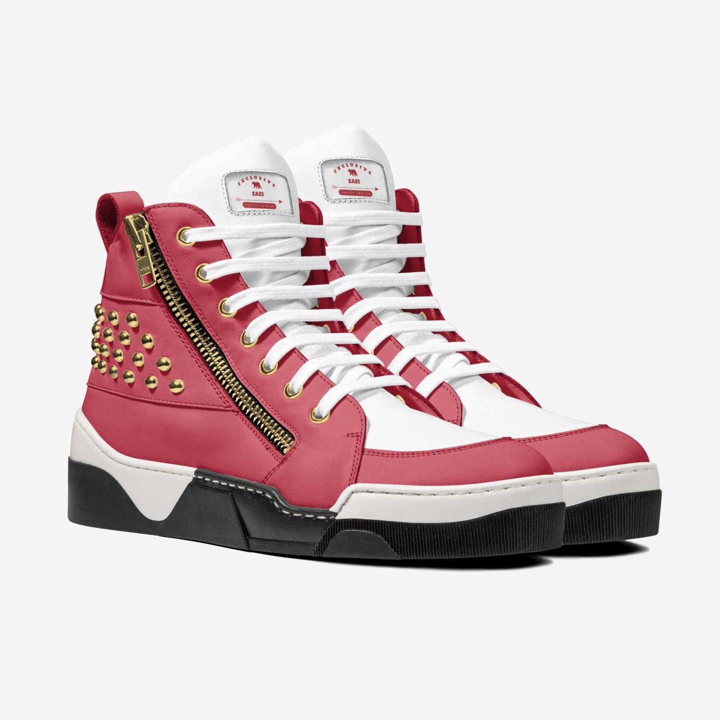 EAZI FASHION STUDS HIGH-TOP UNISEX SNEAKERS