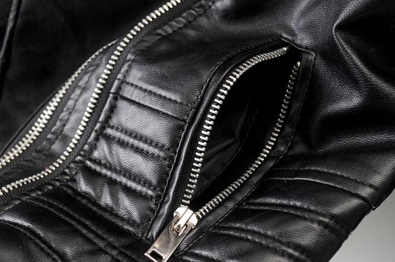 New Fashion Women Motorcycle Faux Leather Jackets