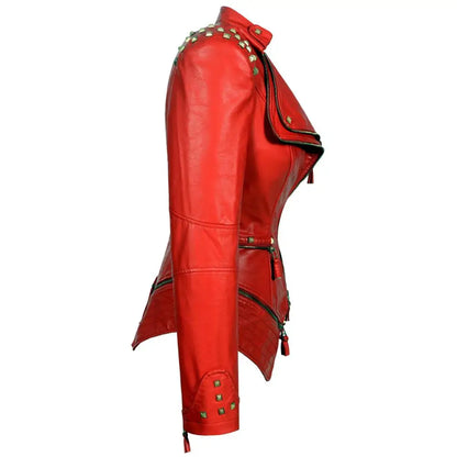 2020 frauen Herbst Winter Dicke Gefälschte PU Faux Leder niet Jacken Dame studs Motorrad Mäntel Biker Reißverschlüsse Straße Outwear