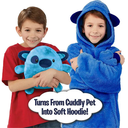 Kids Blankets Pets Blanket Hoodie Soft Plush