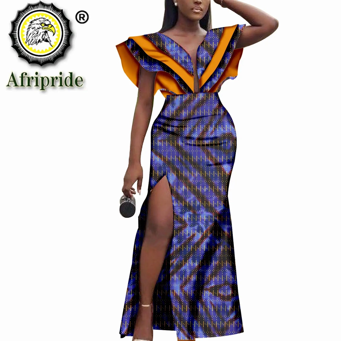 African Ankara Print Wax Batik Women's Dresses