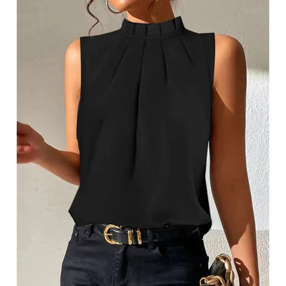 Fashion Off-Shoulder Black Office Ladies Casual Short Sleeve Top/Shirt/Blouse