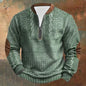 Trendy Oversize Sweatshirts For Man - Casual Long Sleeve Hoodless Pullover, Textured Fabric