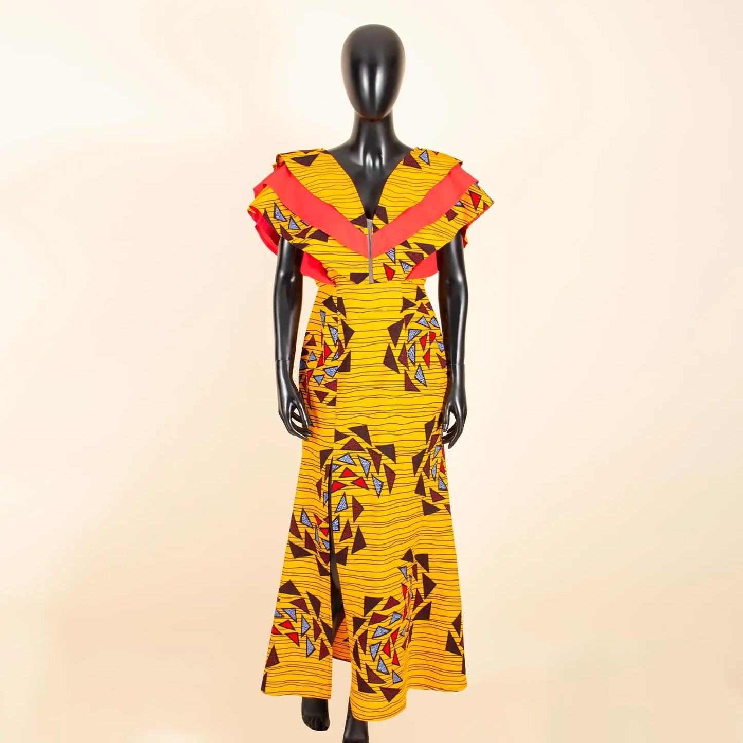 African Ankara Print Wax Batik Women's Dresses