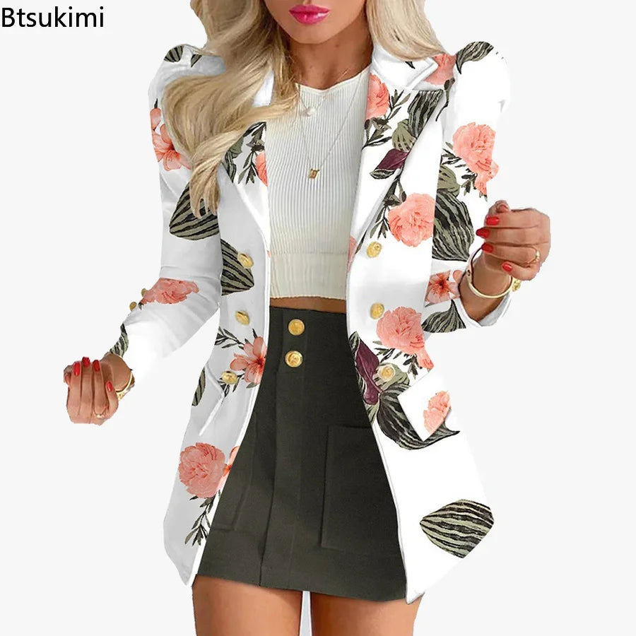 Printed Jacket and Mini Skirt Set I