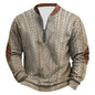 Men's Outdoor Casual Pullover Fashion Textured Daily Sweatshirt