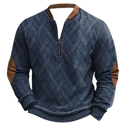 Men's Outdoor Casual Pullover Fashion Textured Daily Sweatshirt