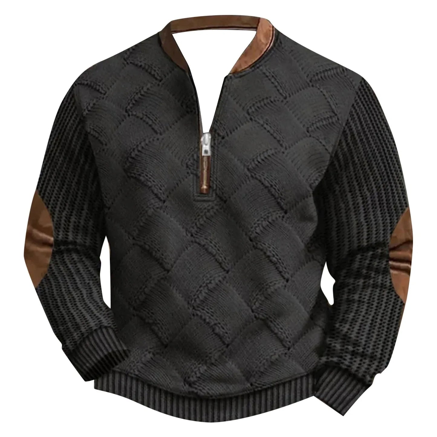 Men's Outdoor Casual Pullover Fashion Textured Daily Sweatshirt