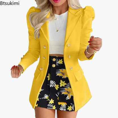 Printed Jacket and Mini Skirt Set I