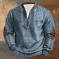 Trendy Oversize Sweatshirts For Man - Casual Long Sleeve Hoodless Pullover, Textured Fabric