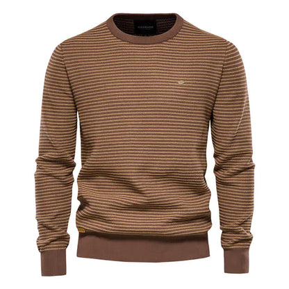 AIOPESON Spliced Cotton Men's Sweater