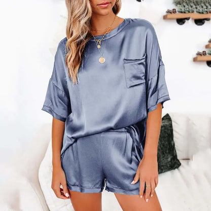 Satin Pajamas Set Women