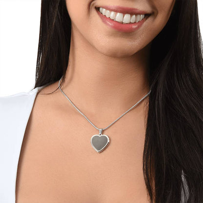 ENGRAVED HEART NECKLACE