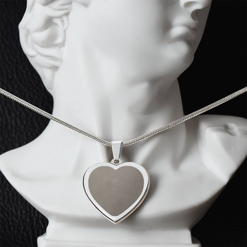 ENGRAVED HEART NECKLACE