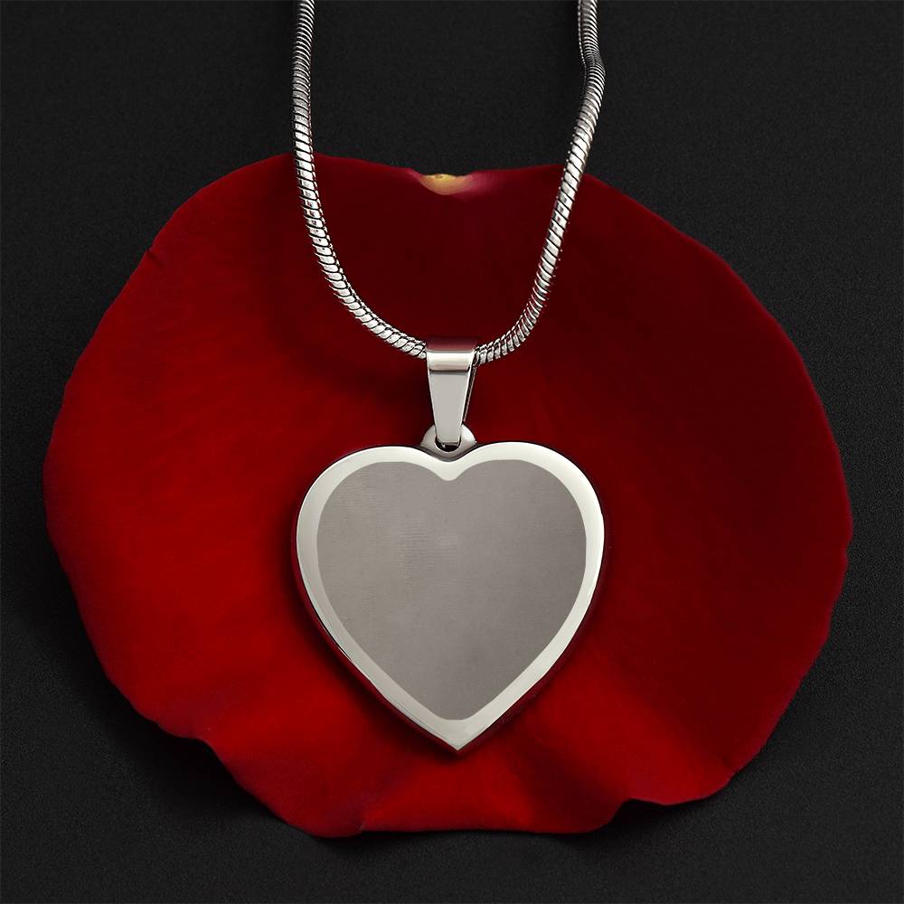 ENGRAVED HEART NECKLACE