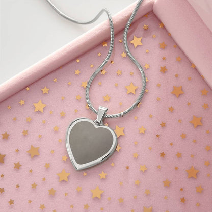 ENGRAVED HEART NECKLACE