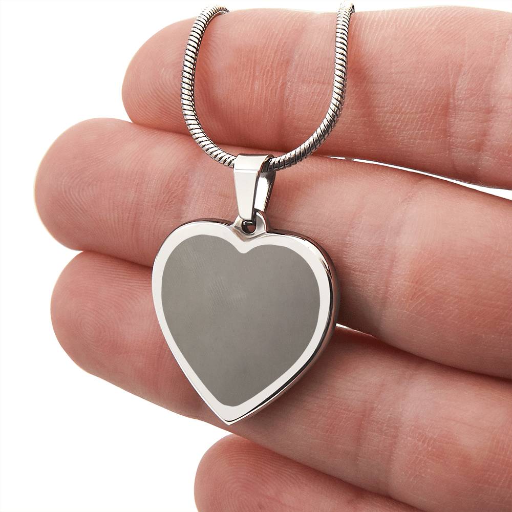 ENGRAVED HEART NECKLACE