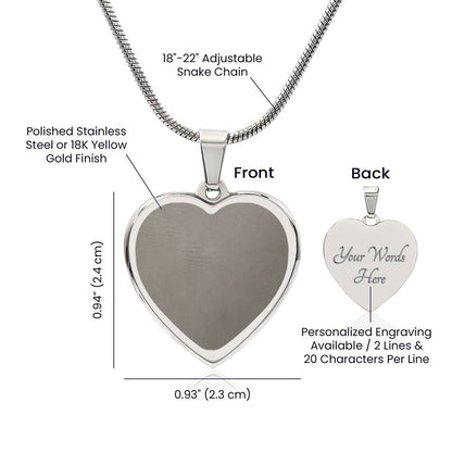 ENGRAVED HEART NECKLACE