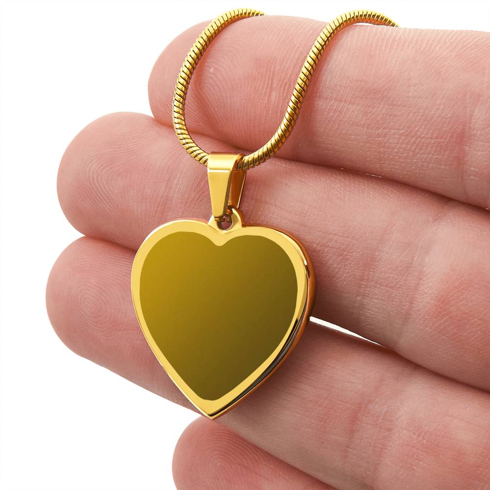 ENGRAVED HEART NECKLACE