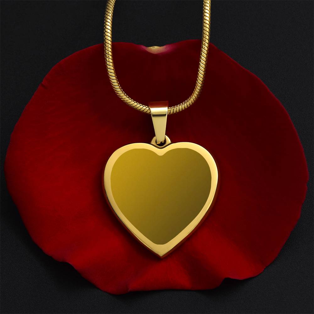 ENGRAVED HEART NECKLACE