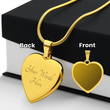 ENGRAVED HEART NECKLACE