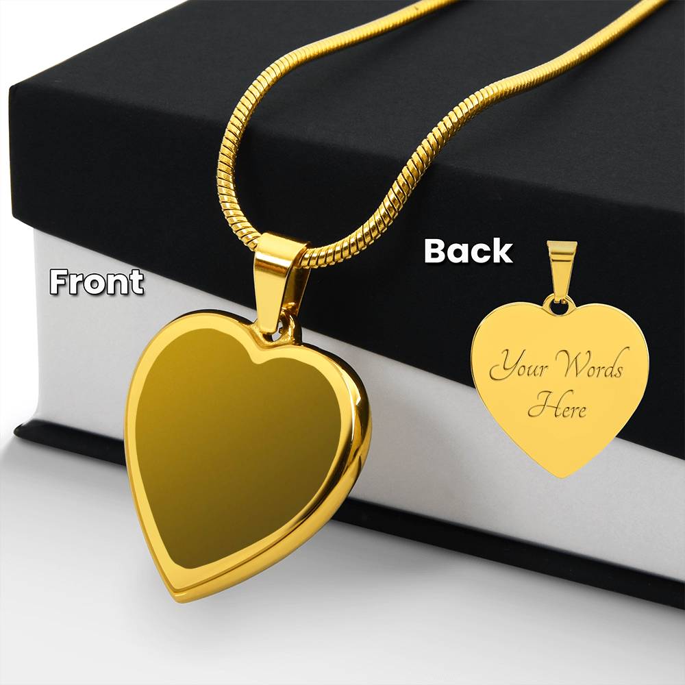 ENGRAVED HEART NECKLACE