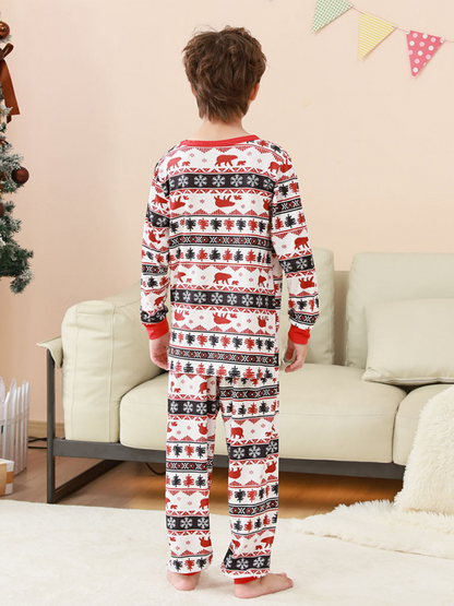 Family Loungewear; Parent-Child Plaid Patchwork Printed Loungewear