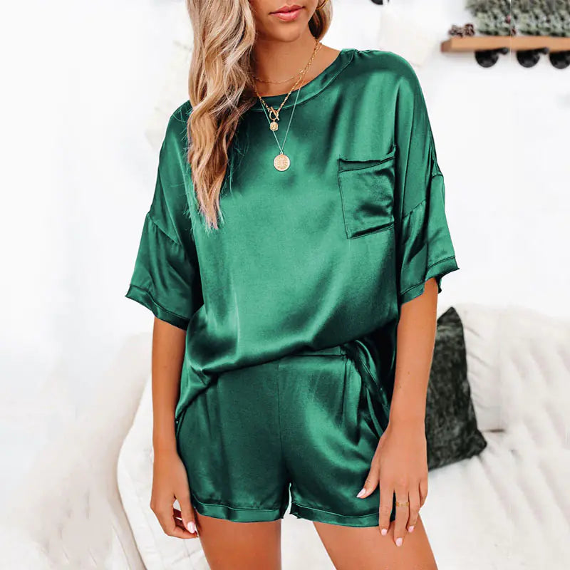 Satin Pajamas Set Women