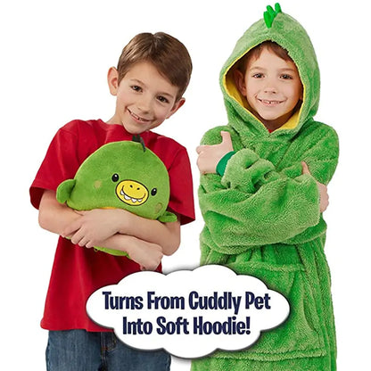 Kids Blankets Pets Blanket Hoodie Soft Plush