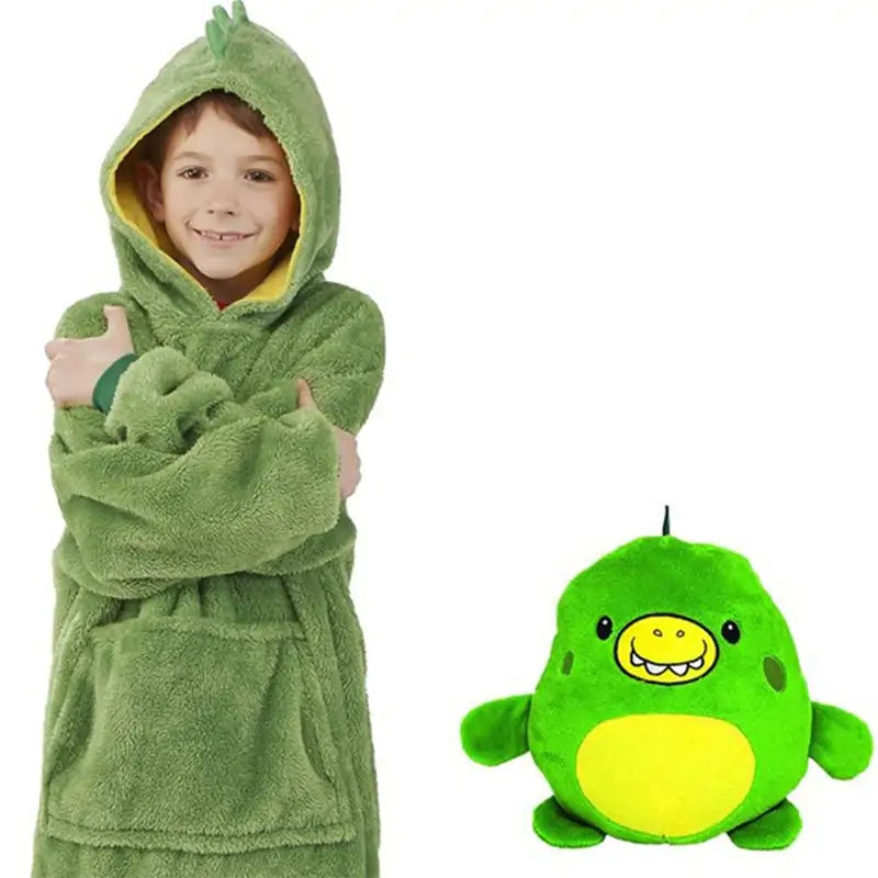 Kids Blankets Pets Blanket Hoodie Soft Plush