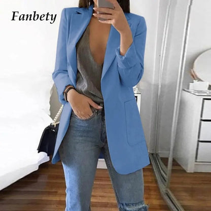 Casual Long Sleeve Business Suit Jacket